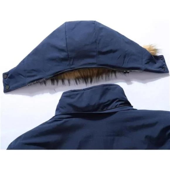 New Men's Winter Snow Coat Warm Ski Jacket Waterproof Hooded Work Outerwear - Picture 5 of 7